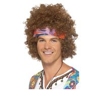 Smiffys Hippie Costume Accessory Set in Dark Brown Smiffys Dark Brown