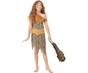 Smiffys Horrible Histories Children's Cave Costume, Brown Cave Outfit & Accessories, Official License for Fun & Educational Historical Adventures, Perfect for School Plays or Halloween
