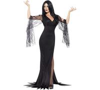Smiffys Immortal Soul Costume, Black with Dress, Halloween Adult Fancy Dress, Vampire Dress Up Costumes