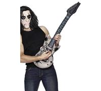 Smiffys Inflatable Guitar, Assorted 99cm / 39in, 1970's Disco Fancy Dress, Adult Dress Up Accessories