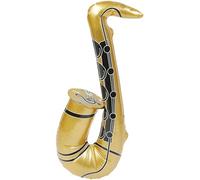 Smiffys Inflatable Saxophone gold one size