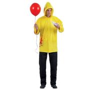 Smiffys IT Chapter Two Georgie Costume for Adults, Yellow Raincoat, Officially Licensed, Showerproof, Halloween and Playful Fancy Dress Events, Mens Costume large