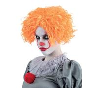 Smiffys IT Chapter Two Wig for Adults, Short and Wavy Orange Wig, Officially Licensed and Pre-Styled, Ideal for Halloween, Stag and Hen Nights, and Themed Fancy Dress, World Book Day
