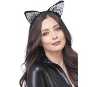 Cat Accessories Ladies Cat Ears & Tail Cats Mask Halloween Fancy Dress