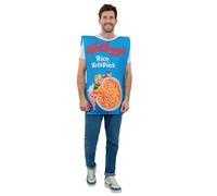 Smiffys Kelloggs™ Rice Krispies™ Cereal Box Costume Tabard, Officially Licensed Kelloggs Fancy Dress, Adult Dress Up Costumes