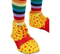 Smiffys Kids Clown Shoe Covers One Size Fits Sizes Up to UK Size 2, Boys Fancy Dress, Child Dress Up Accessories