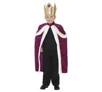 Smiffys King Costume in Purple | Size: 7-9 Years Smiffys Purple 7-9 Years