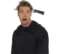 Smiffys Knife Through Head Headband , Halloween Fancy Dress Accessory, Comedy Dress Up Accessories