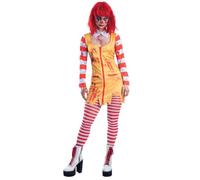 Smiffys Kreepy Killer Clown Costume, Adult Fancy Dress