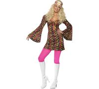 SMIFFYS LADIES 1960s CND HIPPIE COSTUME - UK LARGE L 16-18 - B3