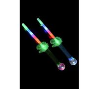 Smiffys LED Light Up Dinosaur Wand Batteries Included, 38cm, Leisure Products Fancy Dress, Child Dress Up Jokes & Novelties