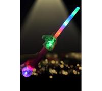 Smiffys LED Light Up Unicorn Wand Batteries Included, 38cm, Leisure Products Fancy Dress, Child Dress Up Jokes & Novelties