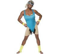 Smiffys Let's Get Physical 1980s Workout Costume with Headband for Adults