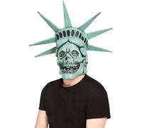 Smiffys Liberty Skull Overhead Mask, Latex, Halloween Fancy Dress Accessory, Skeleton Dress Up Masks
