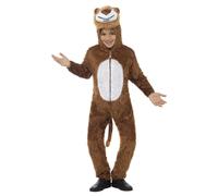 Smiffys Lion Bodysuit in Dark Brown | Size: 7-9 Years Smiffys Dark Brown 7-9 Years