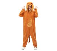 Smiffys Lion Costume, Brown (Size XL)