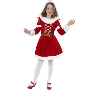 Smiffys Little Miss Santa Costume