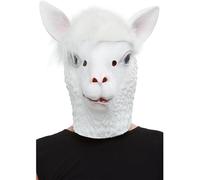 Llama Latex Mask Adults Wild Zoo Animal Tigers Fancy Dress Full Mask Mens Ladies