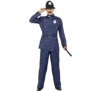 Adult London Bobby Costume Old Traditional Police Force Mens Fancy Dress Outfit