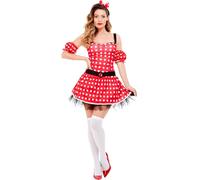 Smiffys Madame Mouse Costume, Red, M - UK Size 12-14