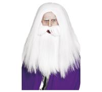 Smiffys Magician Beard & Wig Set