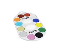 Smiffys Make-Up FX, 12 Colour Palette, Aqua, Multi