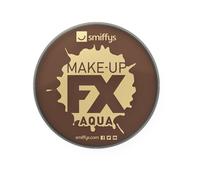 Smiffys Make-Up FX, Dark Brown Aqua Face and Body Paint, 16ml, Water Based, Cosmetics and Disguises Fancy Dress, Cosmetic Dress Up Cosmetics & Disguises.