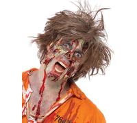 Smiffys Make-Up FX, Complete Zombie Kit, Facepaint Blood, Liquid Latex, Horror F