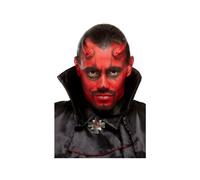 Smiffys Make Up FX Devil Kit Aqua Red & Black Mens