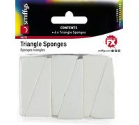 Smiffy's 46773 Triangle Sponge (one Size) - Pack 6 Makeup Sponges Halloween - pack 6 triangle makeup sponges halloween fancy dress