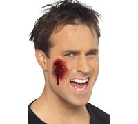 Smiffy's Make-Up FX Gory Wounds - Red Self-Adhesive - 12 Pieces