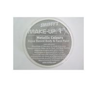 Smiffys Make-Up FX, Metallic Silver Aqua Face and Body Paint, 16ml, Water Based, Cosmetics and Disguises Fancy Dress, Cosmetic Dress Up Cosmetics & Disguises.