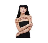 Smiffys Make Up FX Satanic Tattoo Transfers Womens