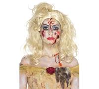 Smiffys Make-Up FX, Zombie Fairy Tale Kit, Aqua, M Paints, Lashes, Gems, Shimmer, Blood & Applicator, Cosmetics and Disguises Fancy Dress, Princess Dress Up Cosmetics & Disguises.