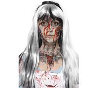 Smiffys Make-Up FX, Zombie Liquid Latex Kit, Multi Make Up Pots & 4 Sponge, 4 x 29.57ml/1 US fl.oz, Cosmetics and Disguises Fancy Dress, Zombie Dress Up Cosmetics & Disguises.