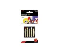 Smiffy's Make-up Sticks - Red, Yellow, Blue, Black And White - Fancy Dress Face - sticks fancy dress face paint makeup red black yellow white blue 5