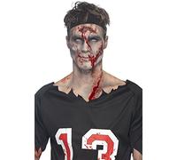 Smiffys Make Your Own Scar Kit with Scar Tray, Moulding Liquid Latex & Blood, 2 x 29.57ml/1 US fl, Cosmetics and Disguises Fancy Dress, Zombie Dress Up Cosmetics & Disguises.