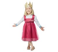 Smiffys Masha And The Bear Masha Costume Dress & Crown, Officially Licensed Masha and the Bear Fancy Dress, Child Dress Up Costumes
