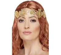 Smiffys Medieval Headband, Gold, Legends & Myths Fancy Dress, Medieval Dress Up Accessories