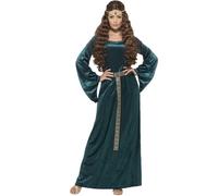 Smiffys Medieval Maid Costume, Dress and Headband, Tales of Old England, Serious