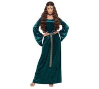 Smiffys Medieval Maid Costume, XL - UK Size 20-22, Green