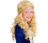 Smiffys Medieval Princess Wig, Blonde, Girls Fancy Dress, Child Dress Up Wigs
