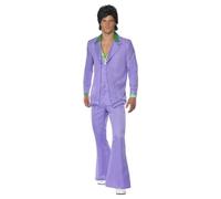 Smiffys Men's 70s Suit Costume in Lavender | Size: Medium Smiffys Lavender M