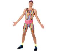Smiffys Men's Aerobics Instructor Costume Set | Size: Medium Smiffys Multicolor M