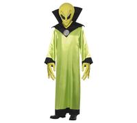 Smiffys Unisex Adult Alien Costume Green M