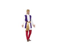 Smiffy's Men's Arabian Prince Costume, Top, Waistcoat, Trousers, Belt And -