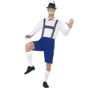 Smiffys Men's Bavarian Costume in Blue | Size: Medium Smiffys Blue M