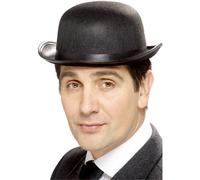Smiffys Mens Bowler Hat Costume Accessory Black (One Size)