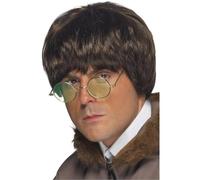 Smiffys Men's Britpop Wig in Brown Smiffys Brown