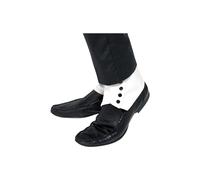 White Spats Gangster Mobster 20S Mafia Capone Fancy Dress Shoe Accessory New